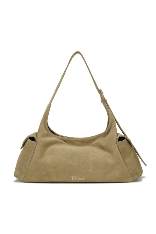 【DEINET】 DEINET SUEDE BUCKLE BAG IN BEIGE ショルダーバッグ 正規品