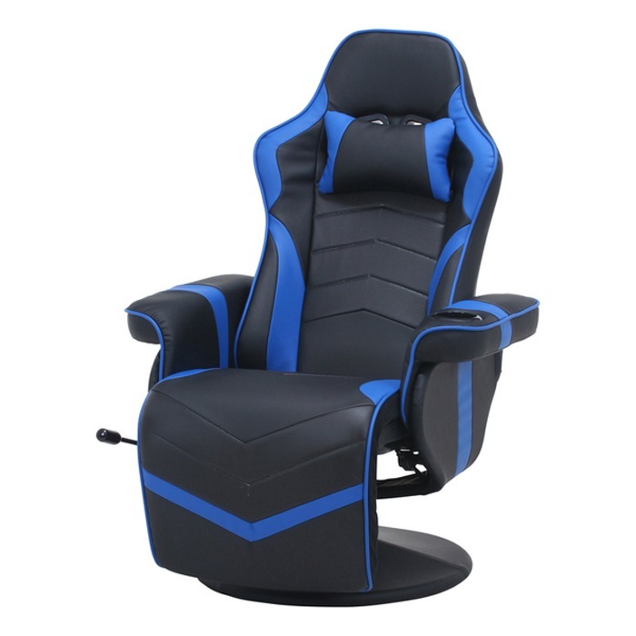 ゲーミングパーソナルチェア カーナ BK/BL fj-53318 ブラック/ブルー