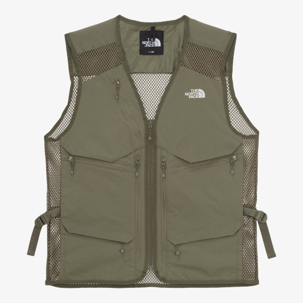 ザノースフェイス NV5VR03B メンズギアメッシュベスト_バーントオリーブ