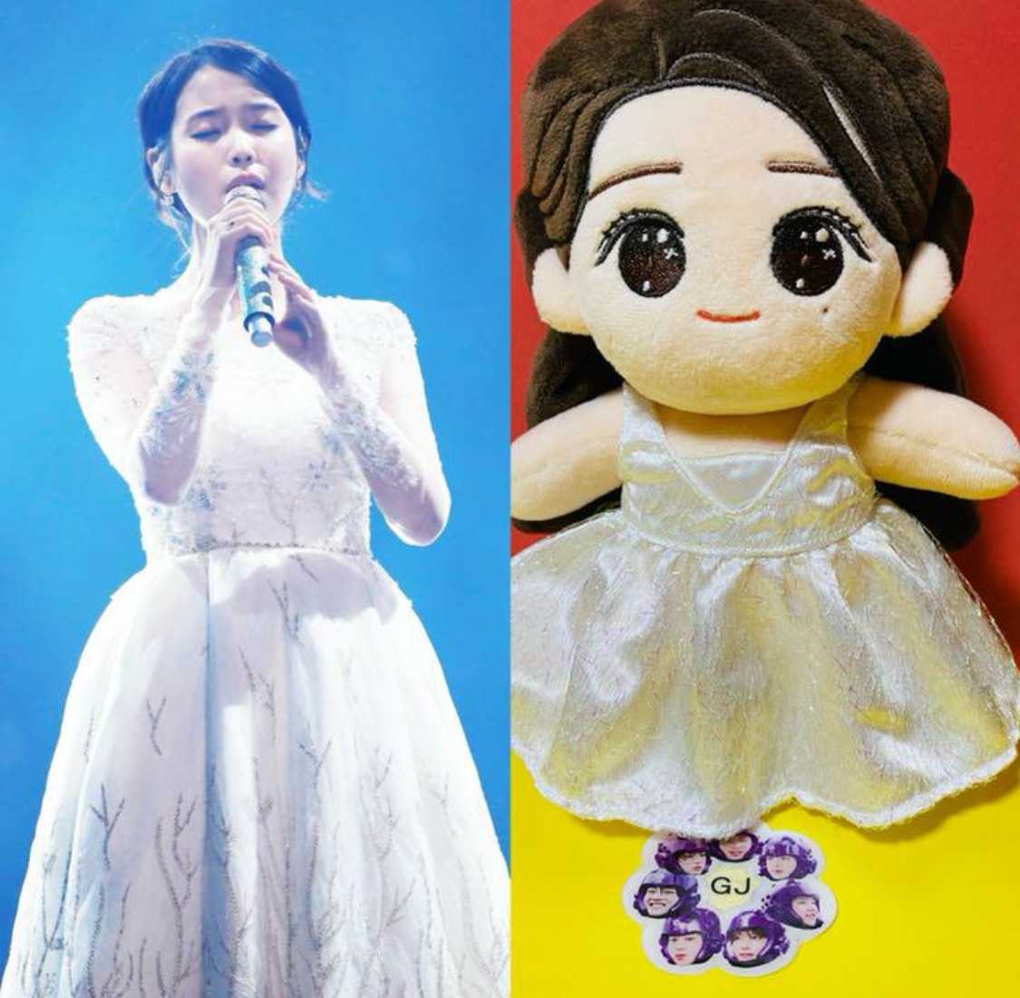 IU アイユー ドレスユ ぬいぐるみ 20cm　ペンカフェ　韓国