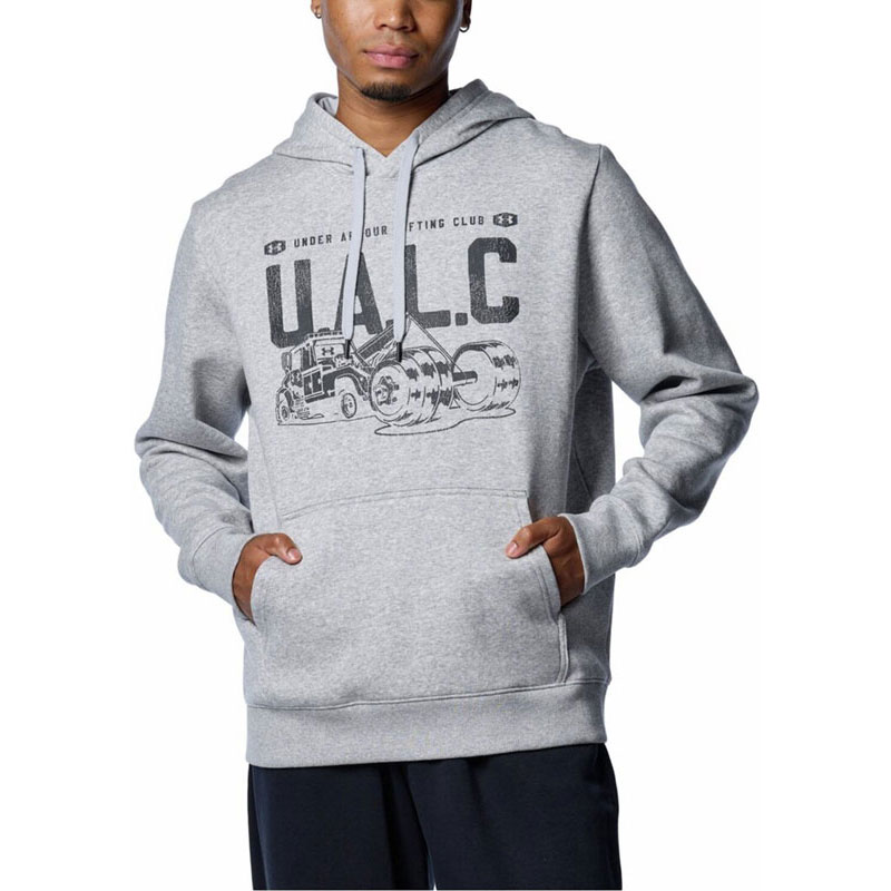 UAライバルフリース リフティング クラブ プルオーバー フーディー マルチスポーツ フリース＆ベロアジャケット (1388258-011)