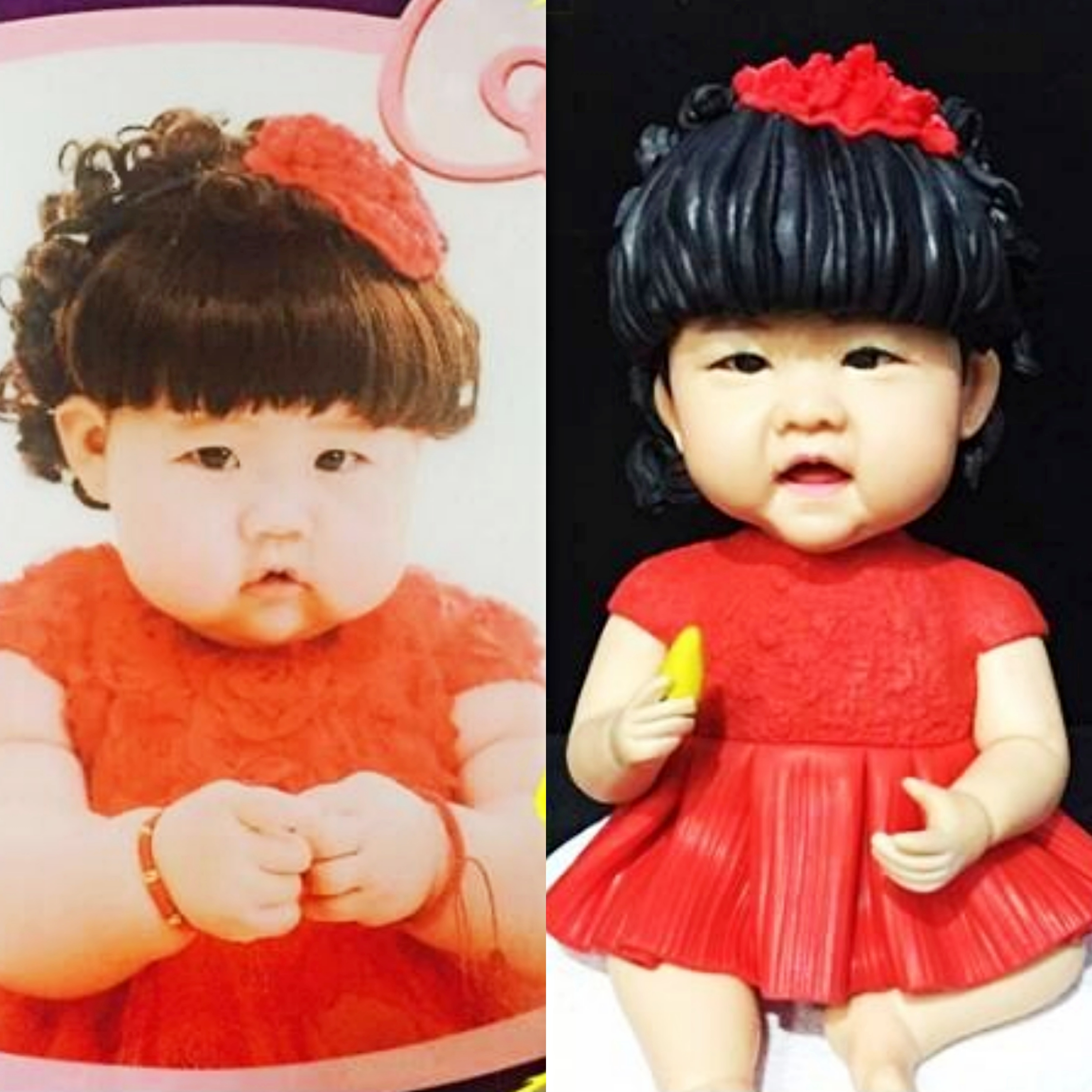 【オーダーメイド】3D肖像画 似顔絵 写真 人形 フィギュア 誕生日 ベビー 赤ちゃん キッズ 子供 幼児 出産祝い