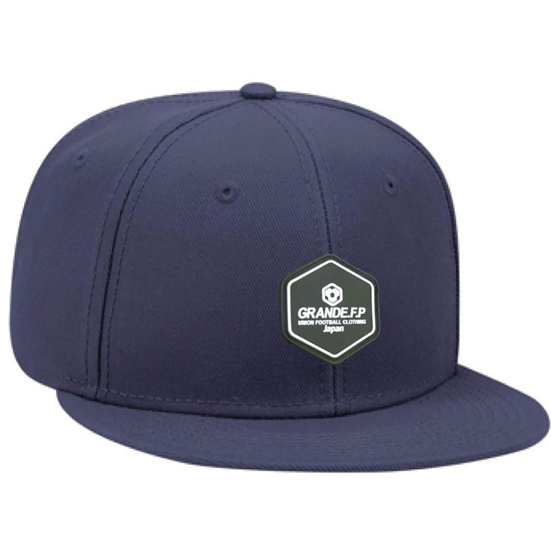 GRANDE.F.P(グランデエフピー) ヘキサゴン.シリコンラバーフラットバイザーキャップ フットサル 帽子 (gfph24907-87)