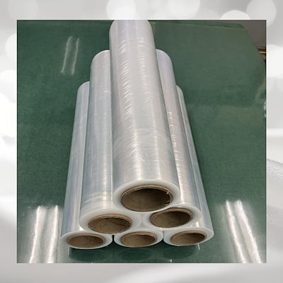 海洋実業 ストレッチフィルム (厚み15μ×巾500mｍ×300ｍ) 6本入りフォルダーなし梱包用日本製