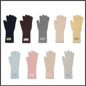 大人気★Marie Claire★Wool Knit Hair Scrunchie & Gloves 手袋 Qoo10 マリ・クレール WOOL KNIT HAIR 5本指 ニ
