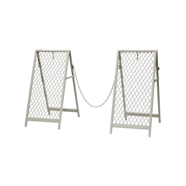 住まいスタイル TW003WHT スタンド式チェーンゲート TWILL(ツイル) アイボリーホワイト メーカー直送