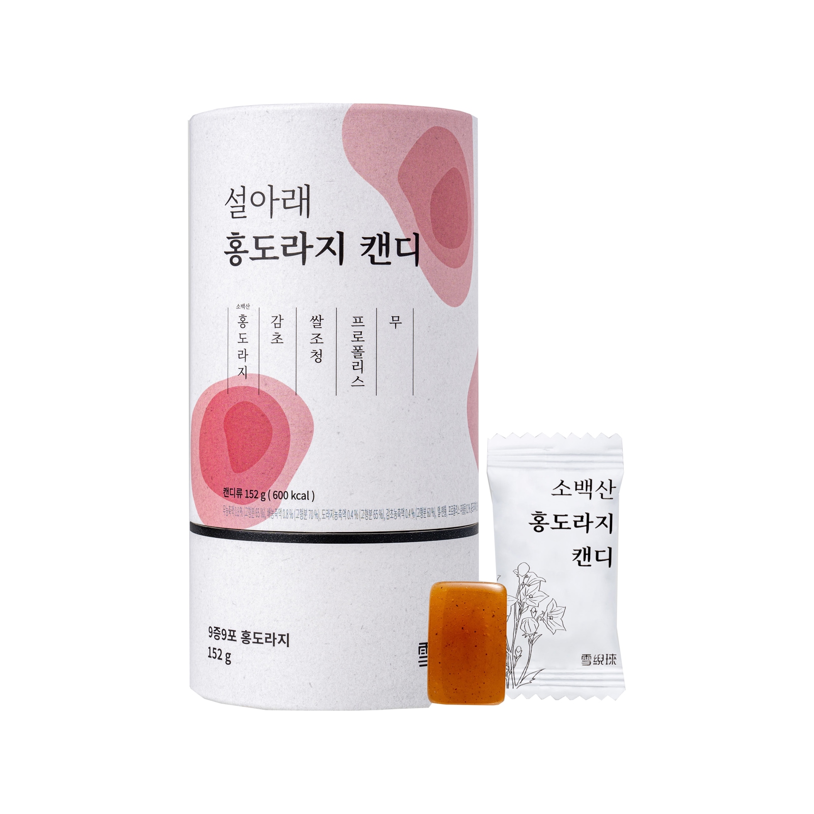 雪線徠 プロポリス紅トラジキャンディ喉飴 152g(3.8g x 40個入) X 1個