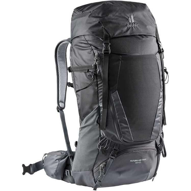フューチュラ Air Trek 50 + 10 バックパック ブラック X グラファイト H75×W34×D25cm（50+10L） #D3402121-7403 25,199円