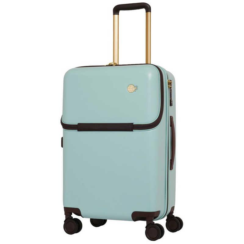 TRAVELEARTH　トラベルアース ハーフオープンキャリーケース TSAロック搭載 アイスグリーン　TE-0848-56-IG