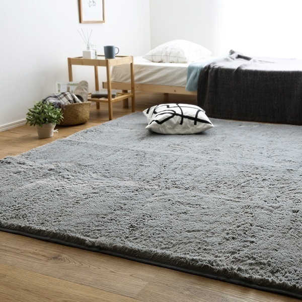 ふわふわシャギーラグ 200×200cm Мサイズ