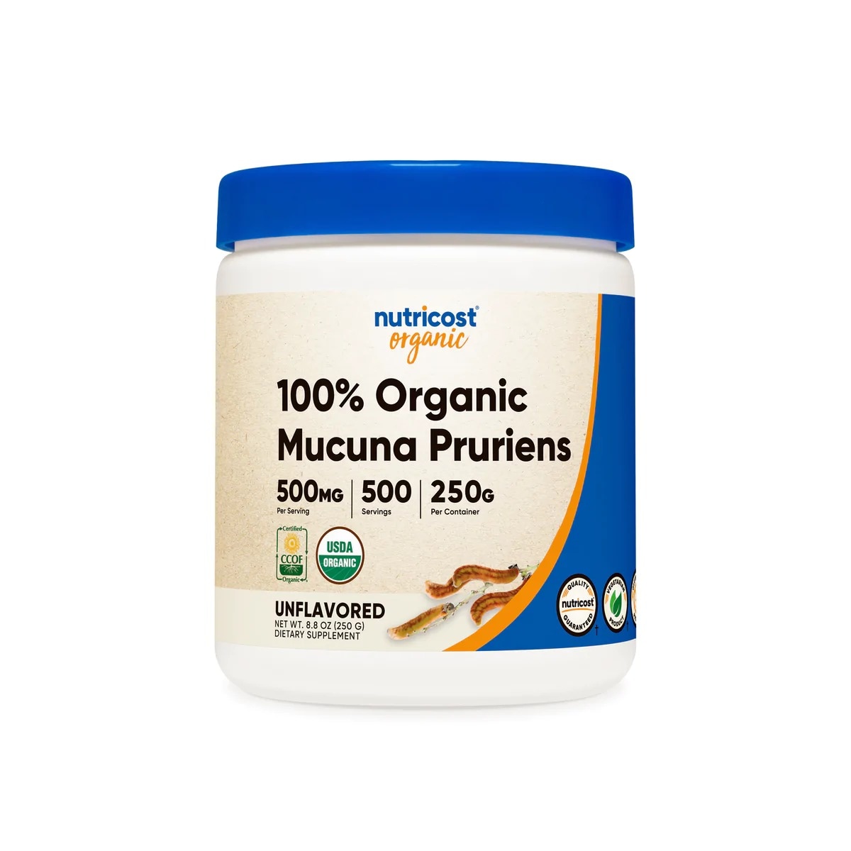 [USA] Nutricost ニュートリコスト有機ムクナプルリエンスパウダー250g