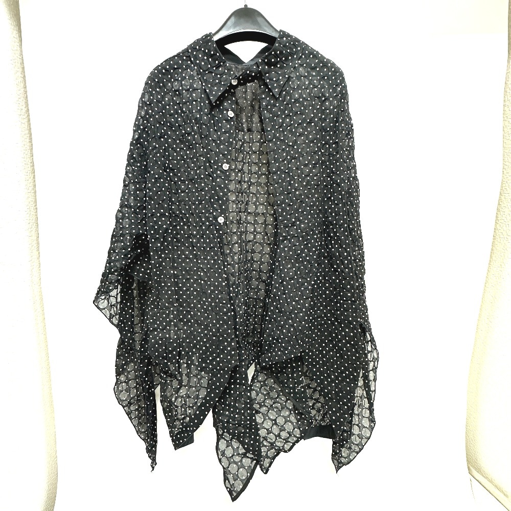 IRENE アイレネ 半袖シャツ 22S83004 ドット アパレル コットン ブラック