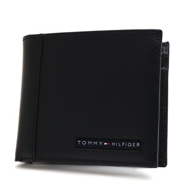 ギフトラッピング無料 二つ折財布 メンズ 小銭入れ付き Wallet ブラック 31TL25X023 001