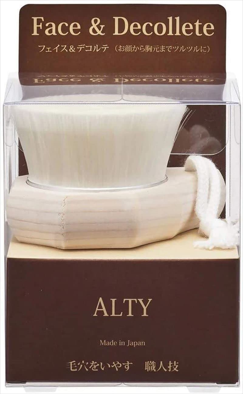 赤田刷毛工業 ALTY 美容洗顔ブラシ フェイス&デコルテブラシ Face & Decollete Brush 日本製 292702