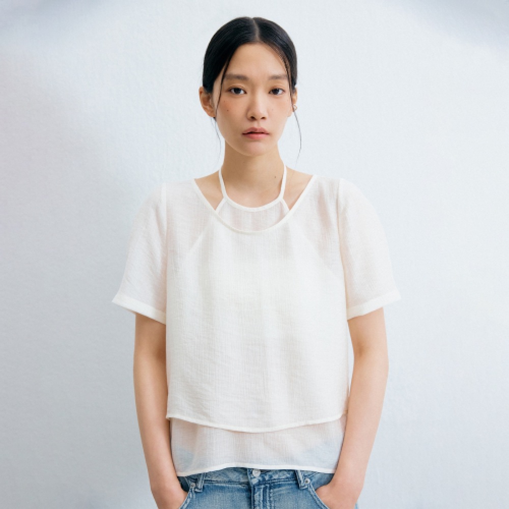 MIXXO ホルターレイヤードブラウス RE BWF60SS_MIWBWF72QS