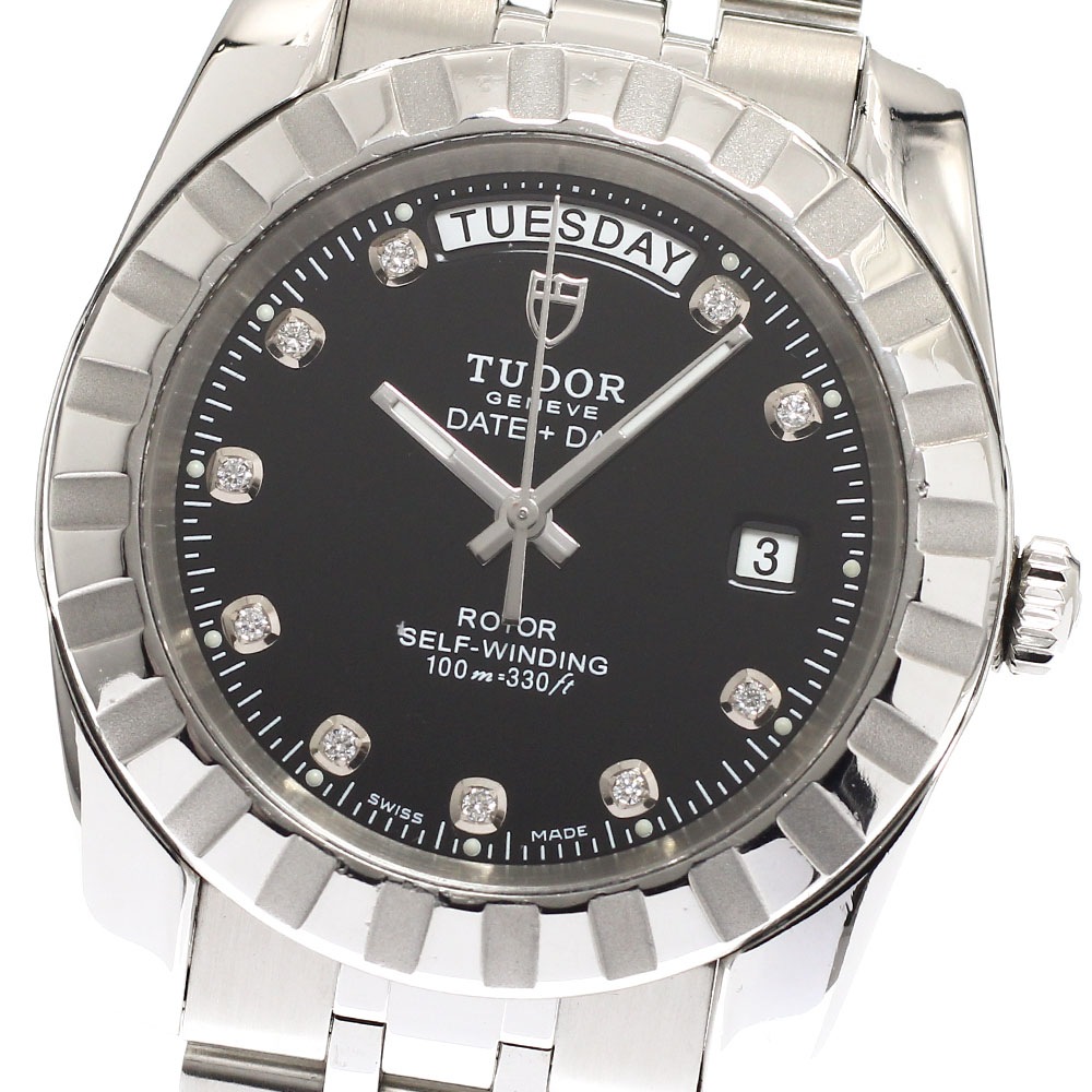 チュードル TUDOR 23010 クラシック デイトデイ 10Pダイヤ 自動巻き メンズ _932016【中古】