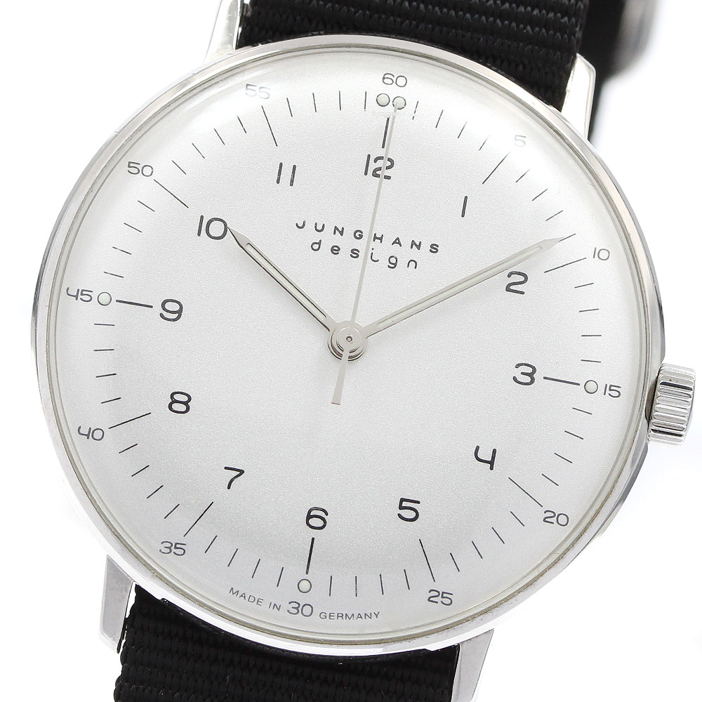 ユンハンス JUNGHANS 027/3701 マックスビル 手巻き メンズ _959365【中古】