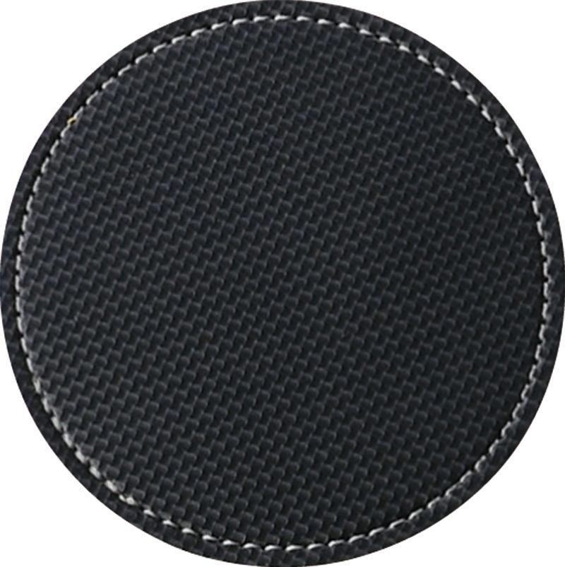 （まとめ買い）店舗用品 カーボンタッチコースター リバーシブル 丸 GM-24 黒/茶 10枚入 [x3]