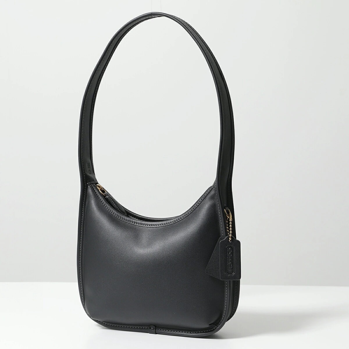 COACH コーチ ハンドバッグ CURVE ZIP カーブ ジップ CAF11 レディース レザー ショルダーバッグ 鞄 B4/BLACK 【mega】