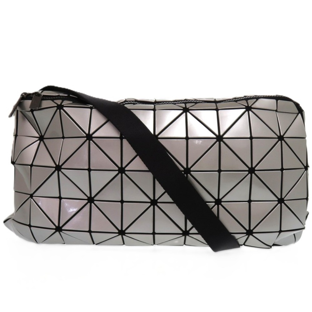 美品 スラッシュ BAO BAO ISSEY MIYAKE バオバオ BB71-AG452 ショルダーバッグ ポリエステル/ナイロン/ポリエステル シルバー 1733【中古】 レディース