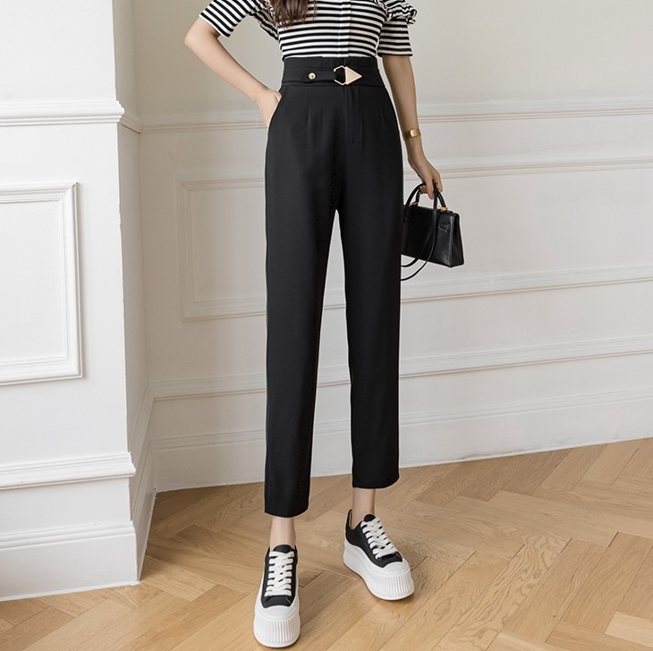 カジュアルパンツ フォーマルパンツ オフィスカジュアル シックデザイン ボトムス パンツ ズボン ストレートパンツ クロップドパンツ テーパードパンツ 膝下 ロング ロング丈 7分丈 ミディアム丈