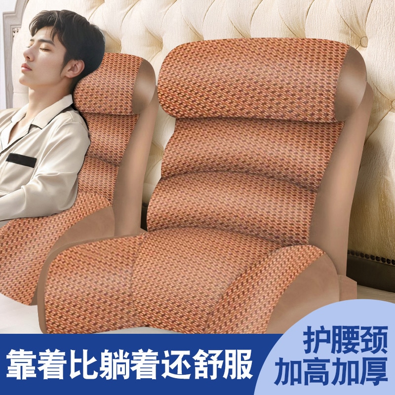 ベッドサイドの枕のあるベッドサイドの枕の柔軟な背もたれはベッドの腰と首のクッションを備えたベッドルームの枕に大きな背もたれが付いています r n1001- K-newの第2世代栗の茶色(ラティン