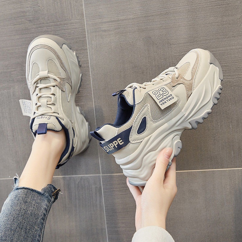 レトロシューズ女秋春夏厚底オリジナルマドレーヌ底カジュアルスニーカー