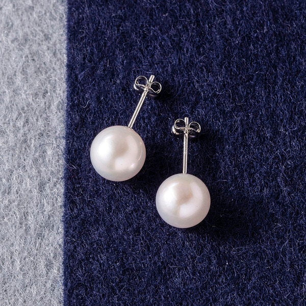 プラチナ本真珠ピアス S8212