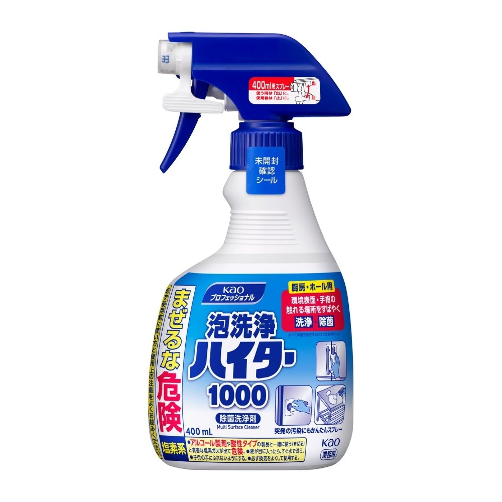 花王　厨房・ホール用　泡洗浄ハイター1000　400mL×12本入【取り寄せ商品・即納不可・代引き不可・返品不可】