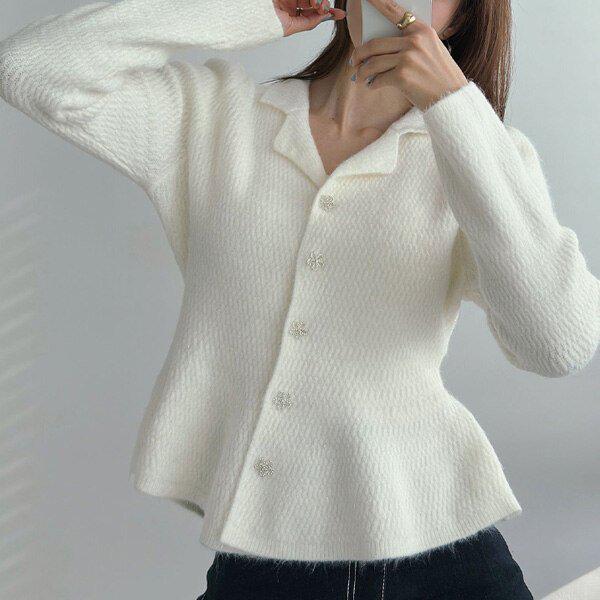 (KN)25-891ニットジャケット 冬ニットTシャツ ニットジャケット