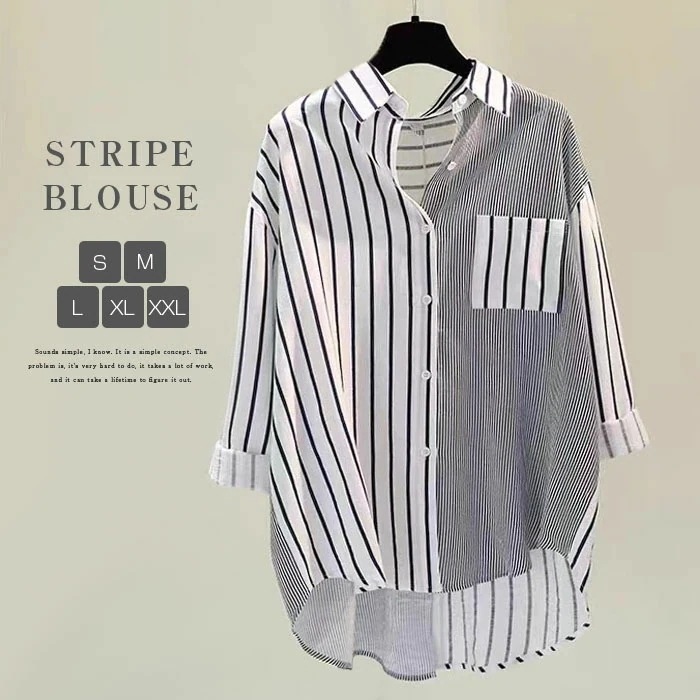【20点セット】シャツ ブラウス ストライプ シャツチュニック 長袖 レディース 薄手 シャツブラウス 通勤 オフィス OL フォーマル 大人 おしゃれ 女性 カジュアル エレガント ベーシック ゆっ