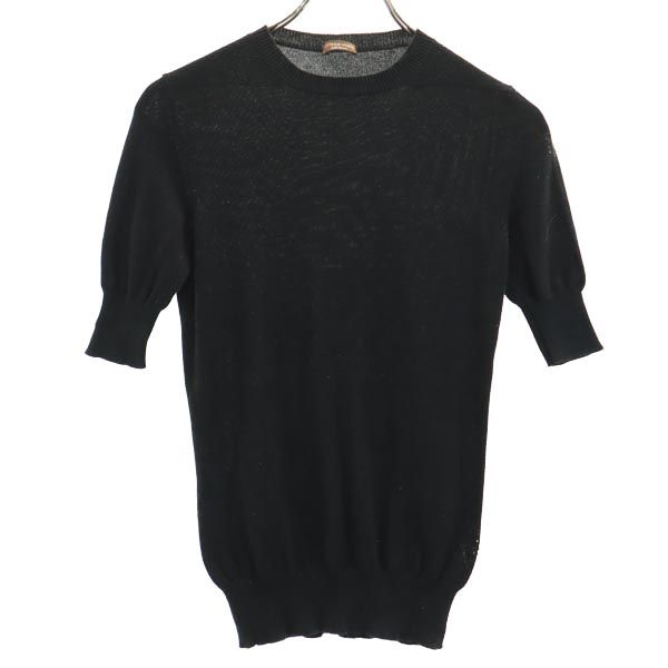 ボッテガヴェネタ 半袖 セーター S ブラック系 BOTTEGAVENETA ニット レディース