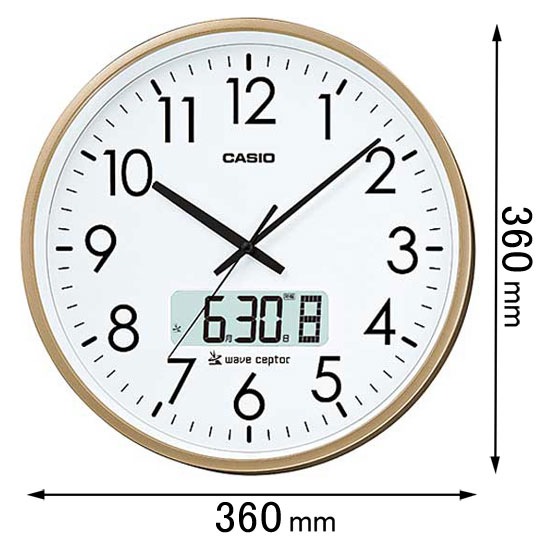 カシオ 電波掛け時計 IC-2100J-9JF
