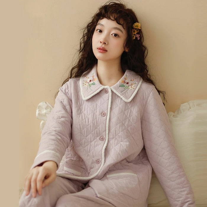 パジャマ レディース 綿100% 冬 長袖 ルームウェア 上下セット 前開き 厚手 暖かい 春 秋 秋冬 部屋着 セットアップ 大きいサイズ 保暖 おしゃれ 可愛い かわいい 寝間着 寝巻き 婦人 女 4,767円