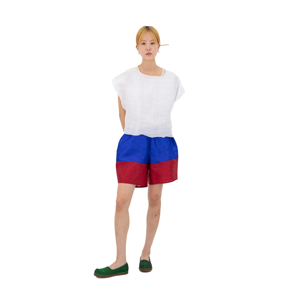 Hebe TC silk half Pants