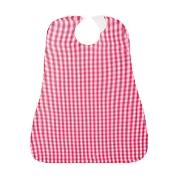 （まとめ）カネモ商事 LOr食事用エプロンギンガムチェックレッド 1枚[x5セット]