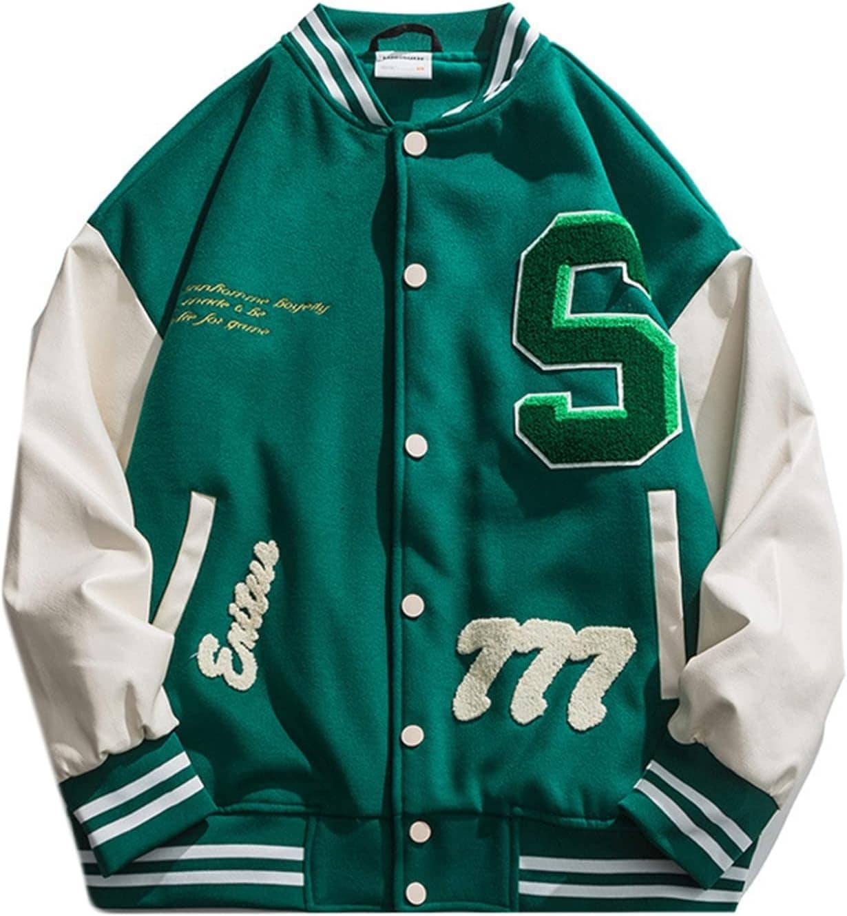 秋 スタジャン メンズ ジャケット PU革袖 パッチワーク ヒップホップ ストリート おしゃれ スタジアムジャンパー 男性用 カジュアル ジャンパー アウター オーバー 長袖 アウトドア 大