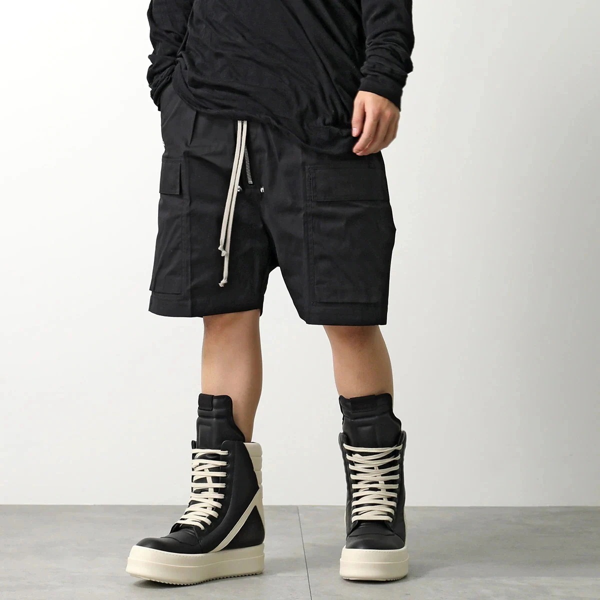 Rick Owens リックオウエンス ハーフパンツ CARGOBERA SHORTS カーゴ ショーツ RU01E5360 TE メンズ ストレッチコットン