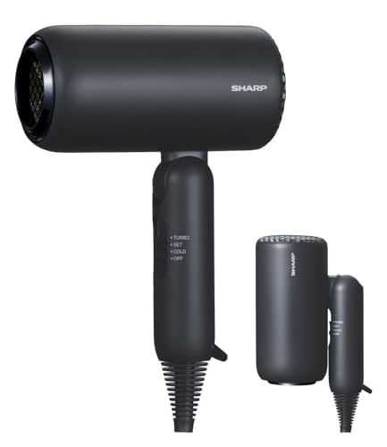 シャープ ヘアドライヤー IB-P300-B ディンプルフロー 速乾 さらさら髪 マイナスイオン U