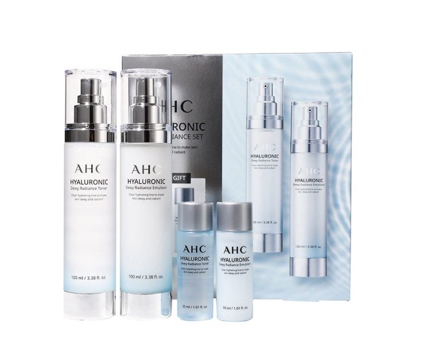ヒアルロニックデューイラジアンセットトナー+エマルジョンベースセット + マスクパックをプレゼント