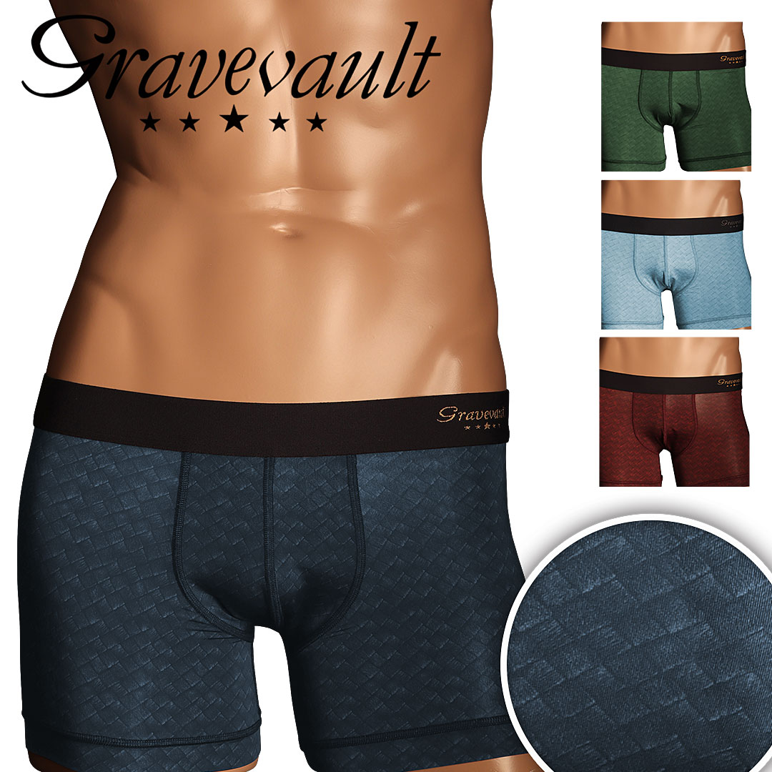 Intrecciato メンズ ショート ボクサーパンツ