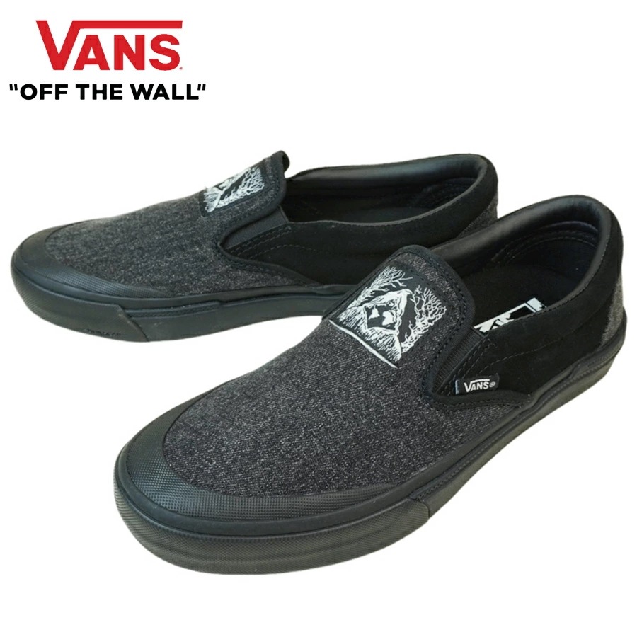 VANS スニーカーVANS ヴァンズ バンズ【箱なし】BMX SLIP-ON スリッポン スリップオンFAST AND RUSE BLACK ファストアンドル