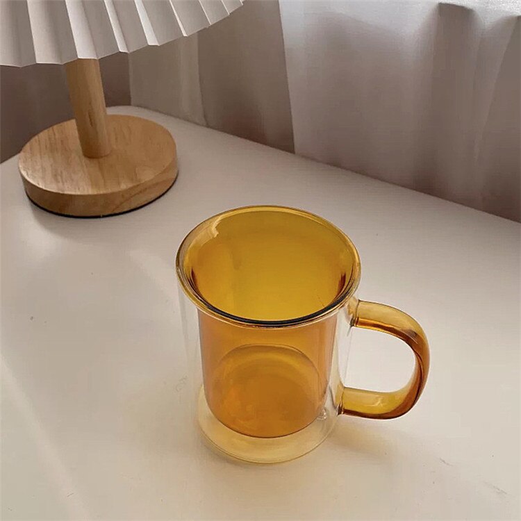 韓国ファッション シンプル ガラス 家庭用 ウォーターカップ カップ レトロ カジュアル 大人気 母の日 母の日-0003960