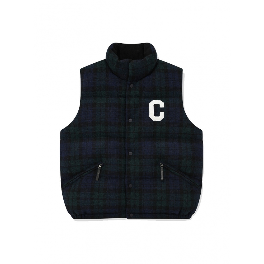 カバーナット RDS ハリスツイードダウンベストグリーン