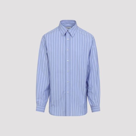 MAISON MARGIELA Men Long Tops S67DT0021 M35625 002F BLUE STRIPE