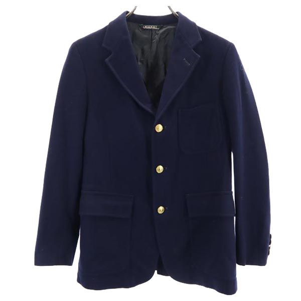 ポロバイラルフローレン 80s 緑タグ テーラードジャケット 18 ネイビー Polo by Ralph Lauren レディース