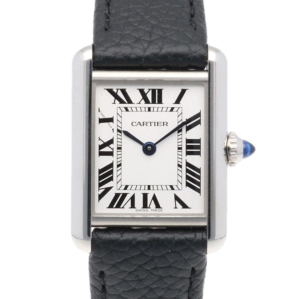 カルティエ タンク マスト SM 腕時計 ステンレススチール WSTA0042 クオーツ 1年保証 CARTIER 中古 美品