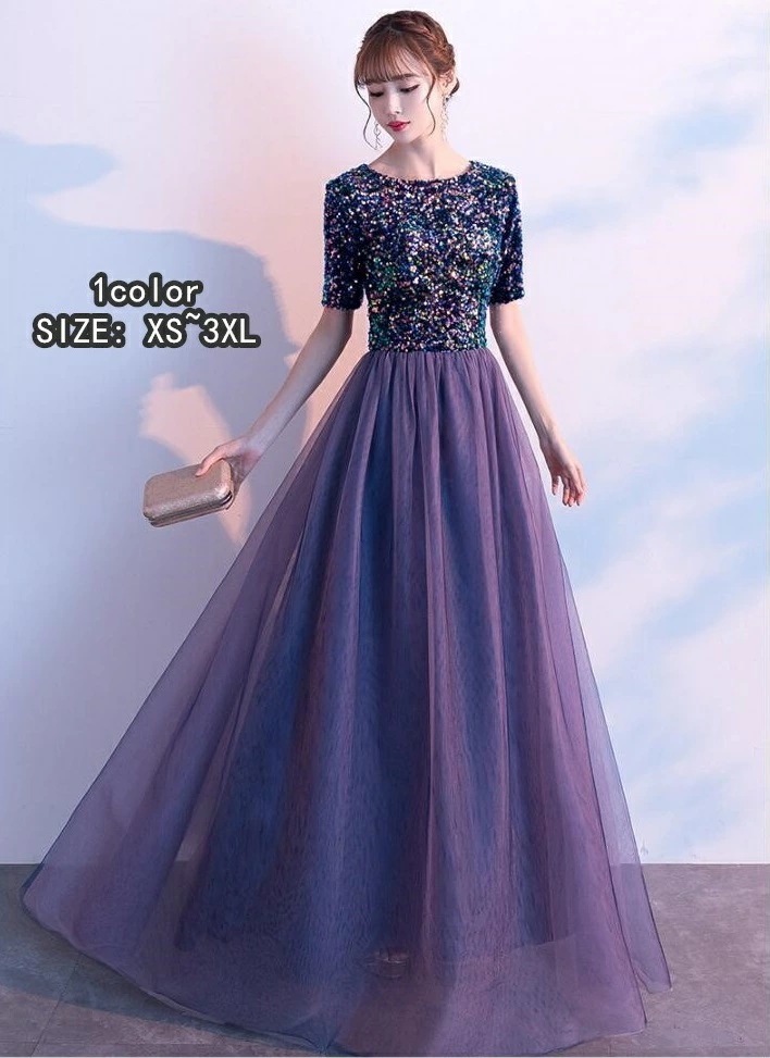 ウエディングドレス 袖あり 「XS~3XL」20代 30代 40代 ロング丈ドレス 大きいサイズ パーディードレス キレイめ 二次会 花嫁 結婚式 成人式 謝恩会 二次会 発表会 卒業式 食事会 発表 6,670円