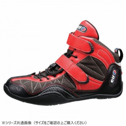 elf エルフ モーターサイクルシューズ EXA-11 レッド 24.0cm 710345