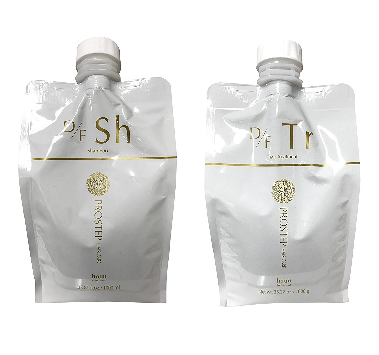 hoyu ホーユー プロステップ ヘアケア D/F シャンプー 1000ml ＆ トリートメント 1000g セット レフィル